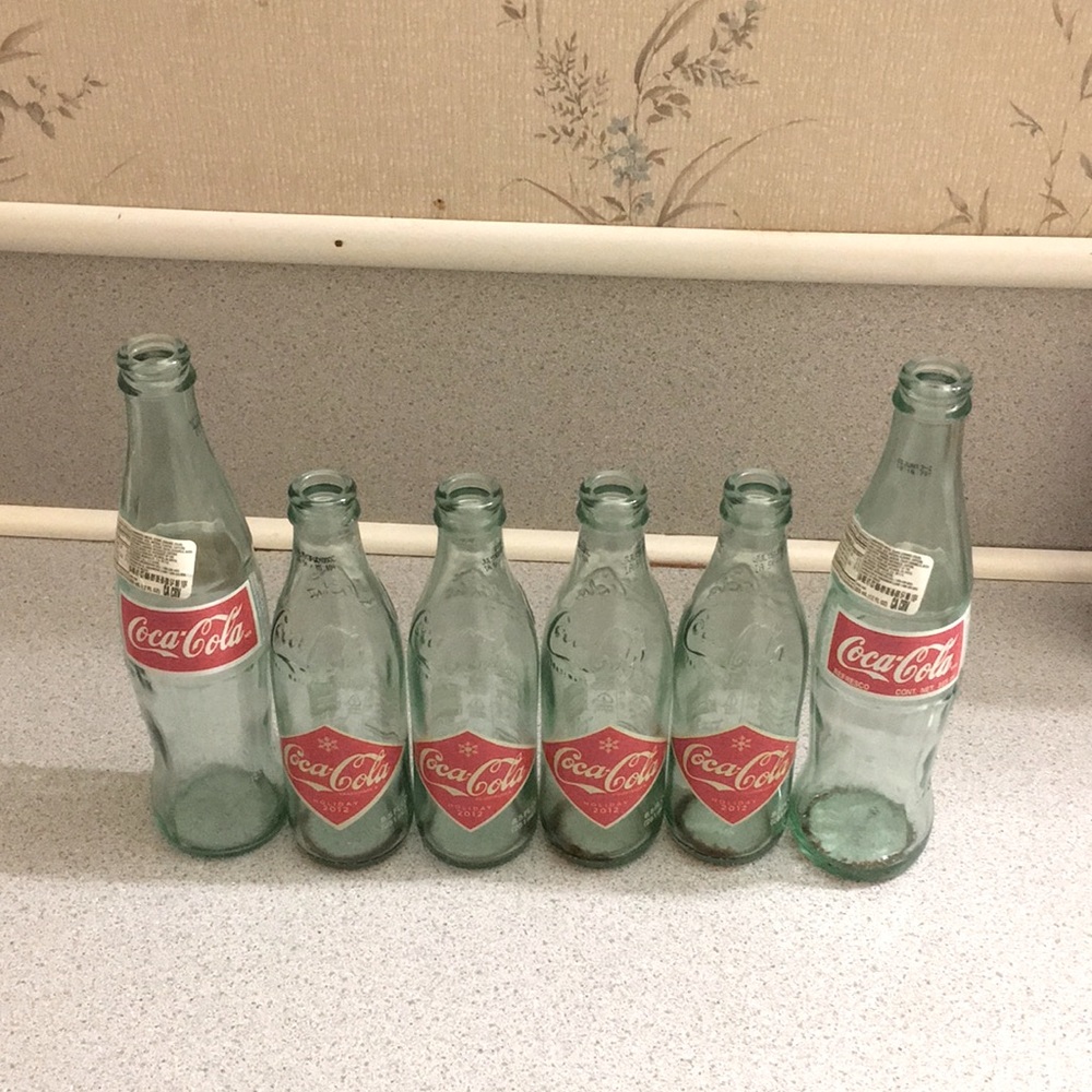 Vintage glass bottles